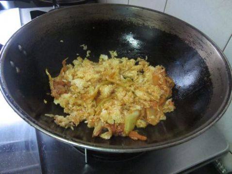 辣白菜炒饭步骤6