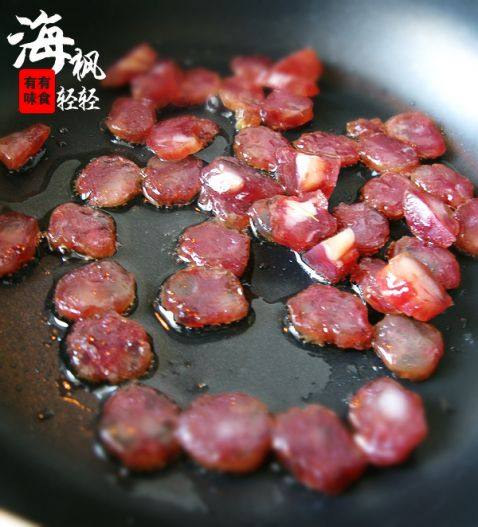腊肉榨菜芝士饭步骤3