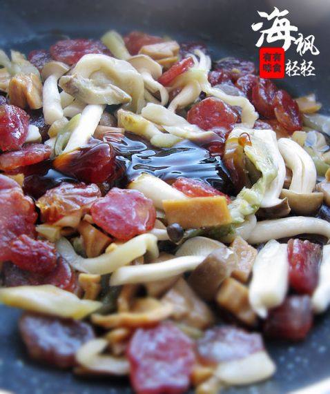 腊肉榨菜芝士饭步骤6