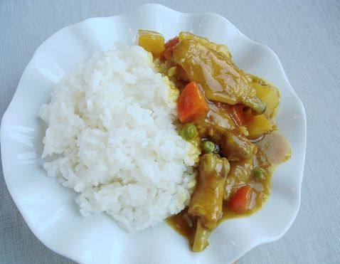 柚子酱咖喱鸡饭步骤9
