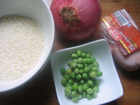 金色方腿青豆炒饭步骤1