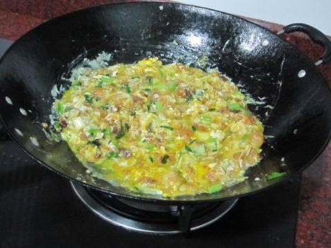虾香菜脯蛋饭步骤10