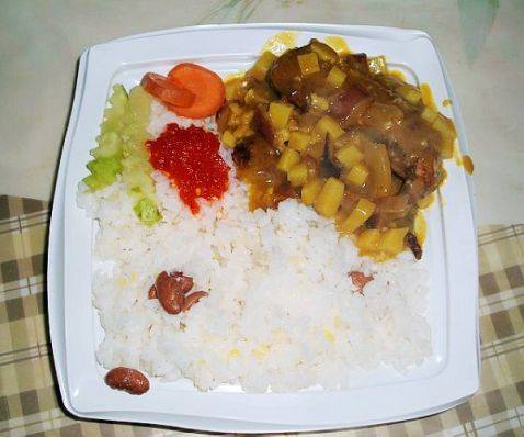 咖喱鸡肉盖饭步骤7