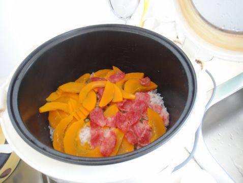 腊味南瓜饭步骤7