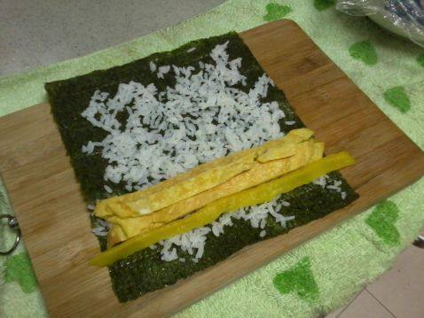 肉松紫菜包饭步骤12
