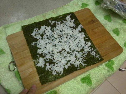 肉松紫菜包饭步骤11