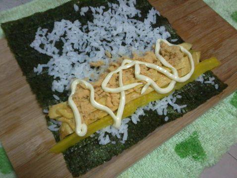 肉松紫菜包饭步骤14