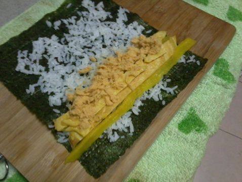肉松紫菜包饭步骤13