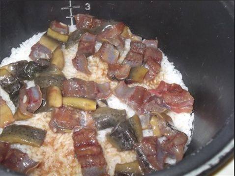 姜汁黄鳝焗饭 电饭煲步骤7
