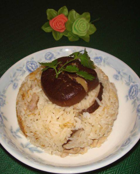 冬菇滑鸡饭步骤7