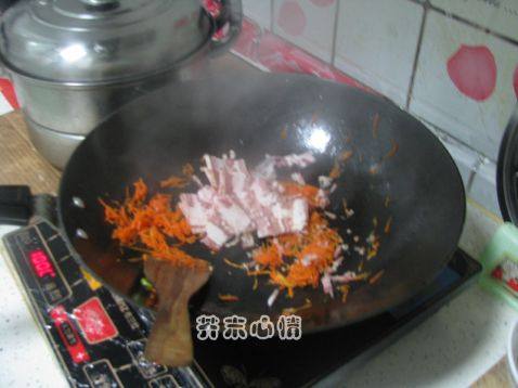 土豆培根炒饭步骤7