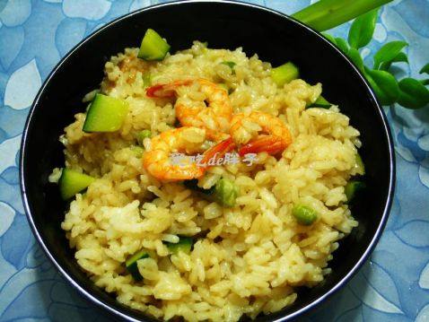 虾仁青豆饭步骤11