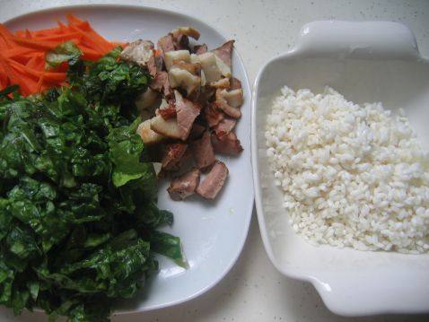 腊肉菜饭步骤3