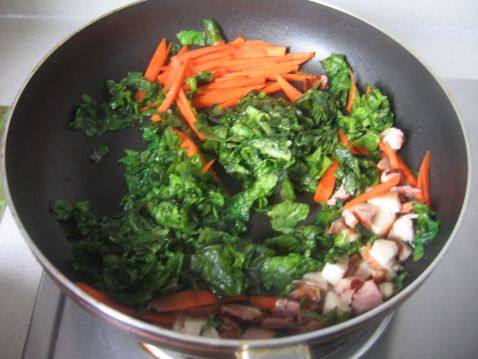 腊肉菜饭步骤4