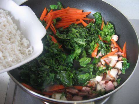 腊肉菜饭步骤5