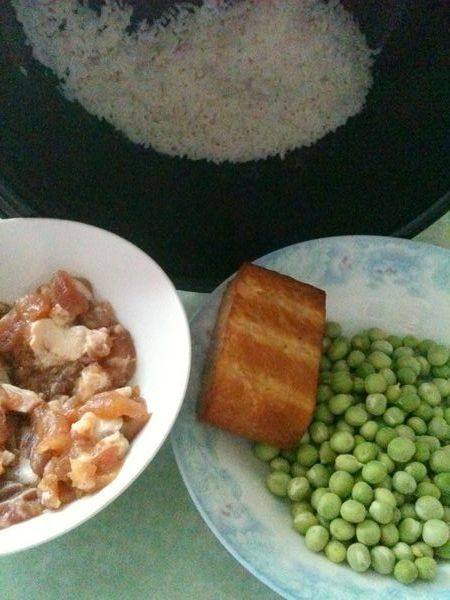 双豆炒饭步骤1