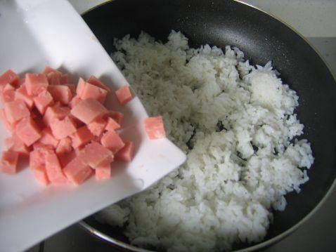 培根松仁菠菜饭步骤7