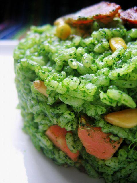 培根松仁菠菜饭步骤11