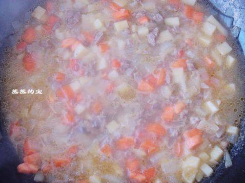 饭遭殃的【咖喱牛肉土步骤8