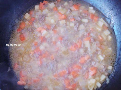 饭遭殃的【咖喱牛肉土步骤9