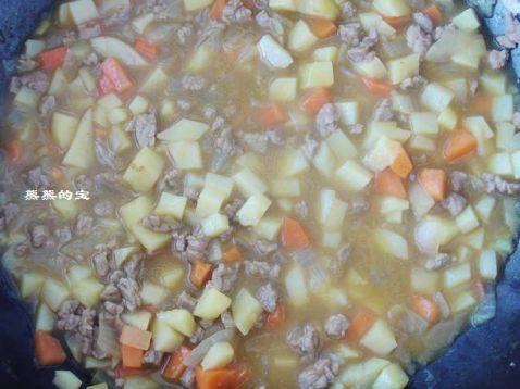 饭遭殃的【咖喱牛肉土步骤10