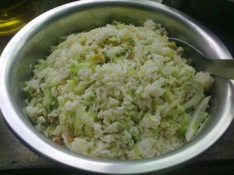 包菜虾仁蛋炒饭步骤13