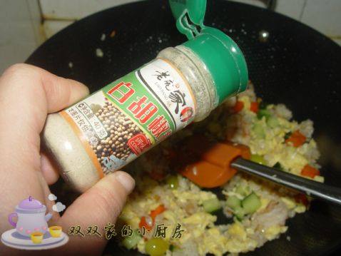 虾仁白果蛋炒饭步骤18