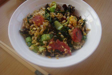 香肠青菜蛋炒饭步骤6