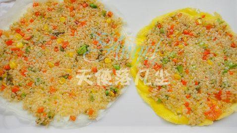 金银蛋卷炒饭步骤12