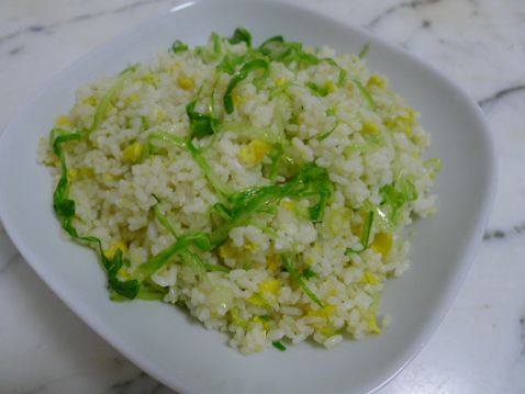 生菜丝蛋炒饭步骤6