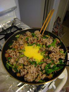 香菇培根什锦炒饭步骤7