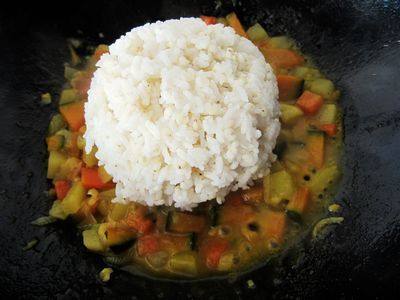 窝瓜土豆炒饭步骤6