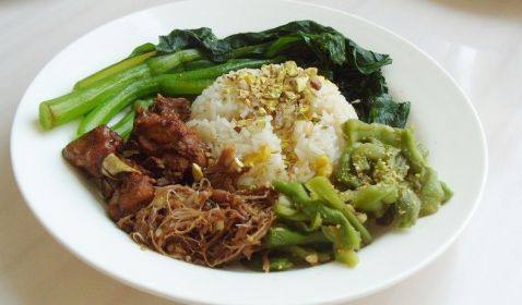 青菜鸡肉盖浇饭步骤9
