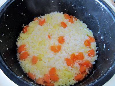 胡萝卜土豆饭步骤6