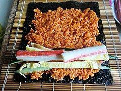 韩式辣酱紫菜包饭步骤11