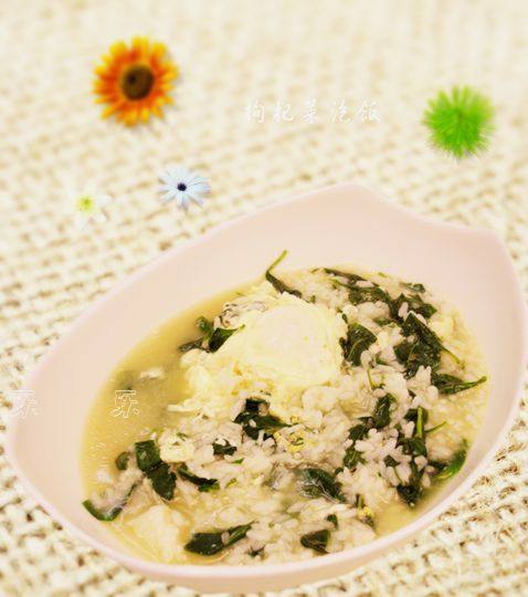 枸杞菜泡饭步骤7