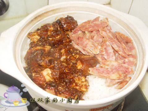 排骨腊味煲仔饭步骤6