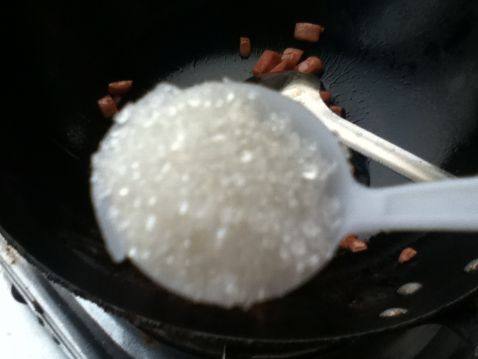 奇异果火腿炒饭步骤5