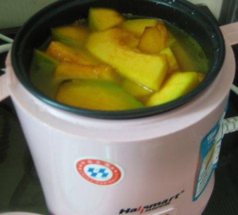 鲜虾腊味南瓜饭步骤6