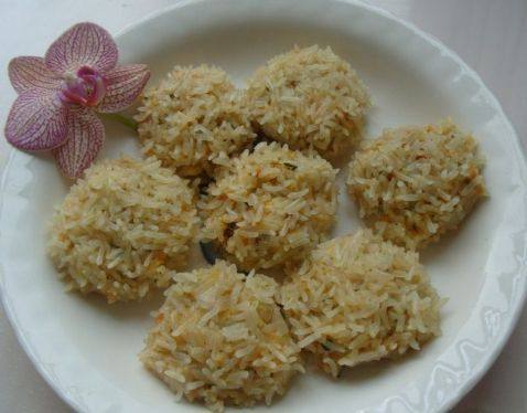 鸡肉鲜疏米饭团步骤7