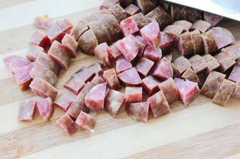 黑椒土豆南瓜腊肠饭团步骤2
