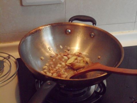 鲜虾青菜泡饭步骤4