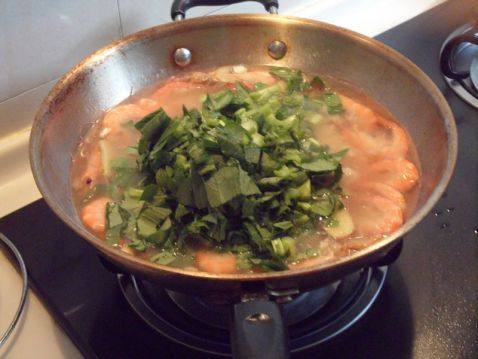 鲜虾青菜泡饭步骤7