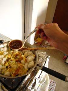 卤肉汁蛋炒饭步骤6
