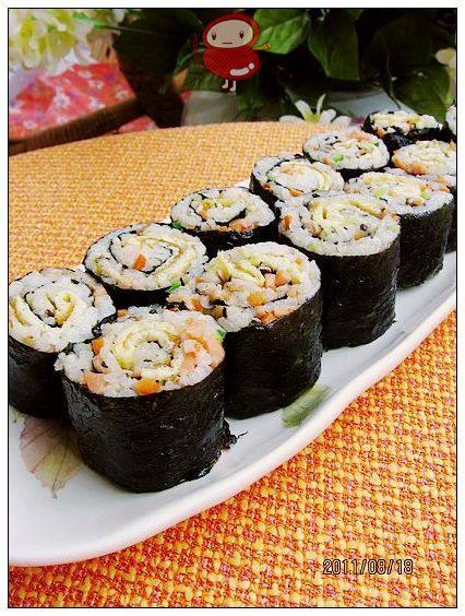 海苔炒饭卷步骤8