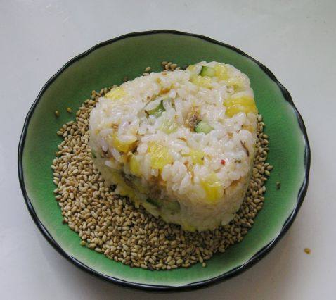 芝麻水果饭团步骤11