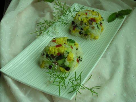 黄瓜鸡蛋炒饭步骤9