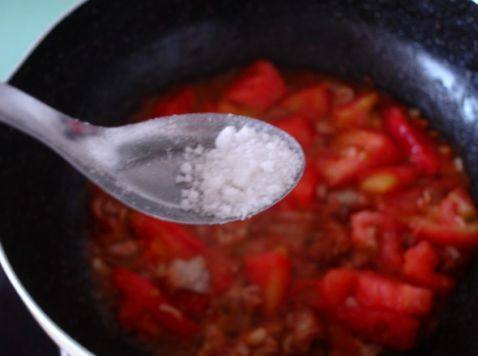 西红柿肉片盖饭步骤8