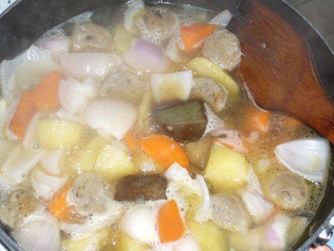 咖喱牛肉丸饭步骤6