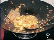 胡萝卜丁蛋炒饭步骤9